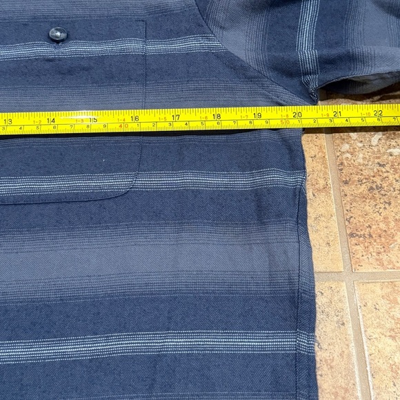 NWT Travis Mathew Button-Up Final Approach Slim Fit Shirt in Quiet Shade Stripe - Picture 11 of 15